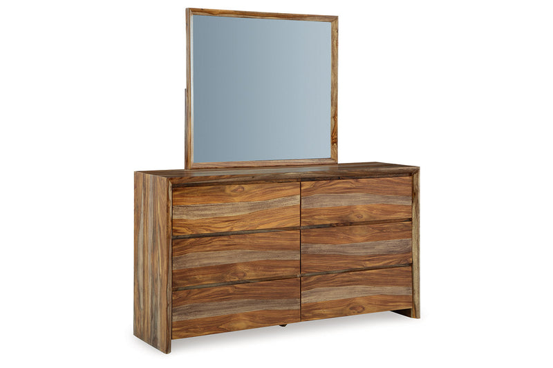 Dressonni Brown Dresser and Mirror -  Ashley - Lara Furniture