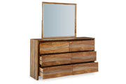 Dressonni Brown Dresser and Mirror -  Ashley - Lara Furniture