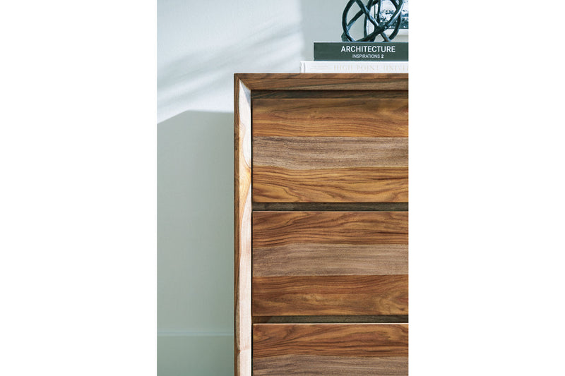 Dressonni Brown Dresser and Mirror -  Ashley - Lara Furniture