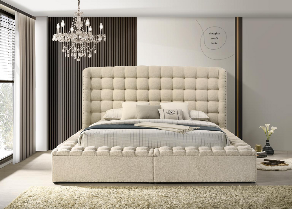 Versaley Queen Beige Storage Bed