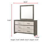 Rhett Brown/Cream LED Platform Bedroom Set from Crown Mark - Lara Furniture