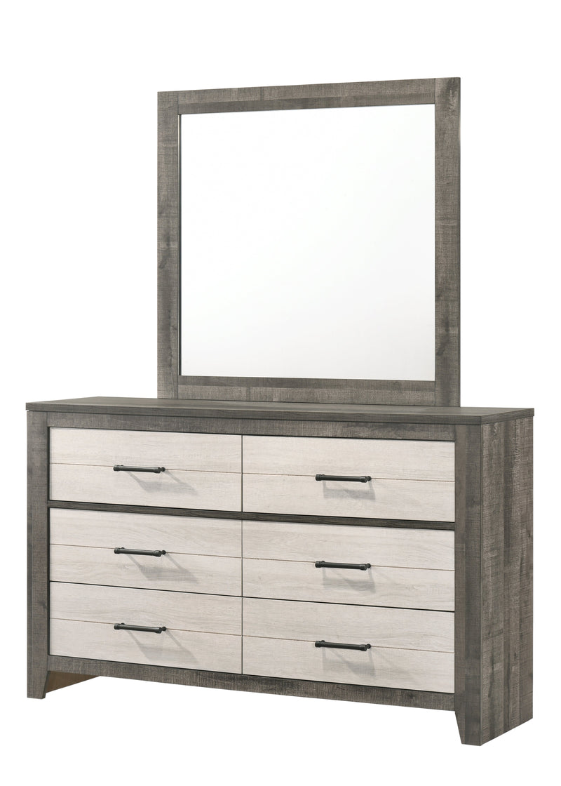 Rhett Brown/Cream LED Platform Bedroom Set from Crown Mark - Lara Furniture
