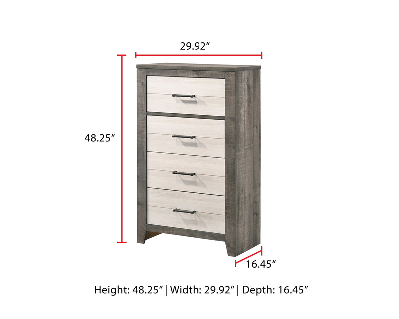 Rhett Brown/Cream LED Platform Bedroom Set from Crown Mark - Lara Furniture