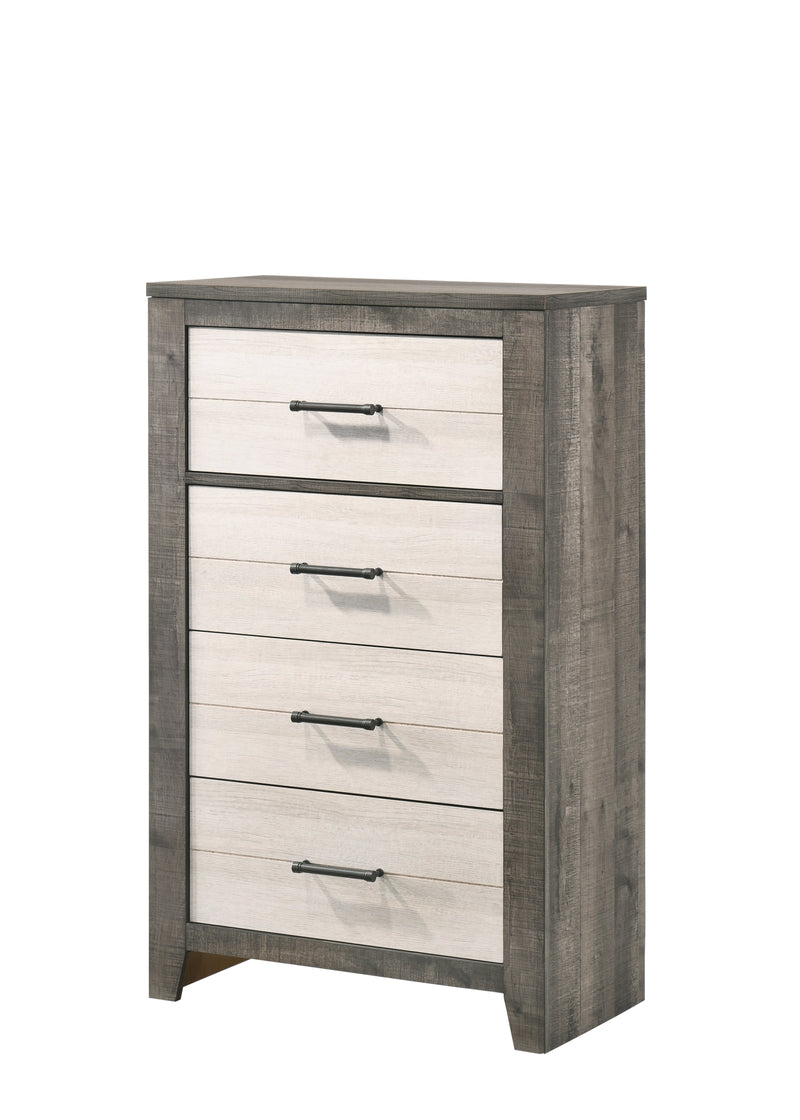 Rhett Brown/Cream LED Platform Bedroom Set from Crown Mark - Lara Furniture