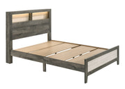 Rhett Brown/Cream LED Platform Bedroom Set from Crown Mark - Lara Furniture