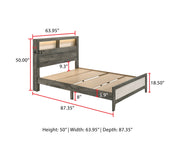 Rhett Brown/Cream LED Platform Bedroom Set from Crown Mark - Lara Furniture