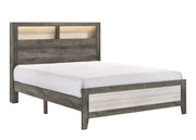 Rhett Brown/Cream LED Platform Bedroom Set from Crown Mark - Lara Furniture