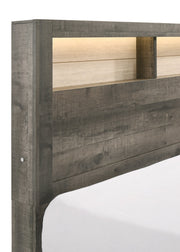 Rhett Brown/Cream LED Platform Bedroom Set from Crown Mark - Lara Furniture