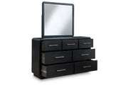 Rowanbeck Black Dresser and Mirror -  Ashley - Lara Furniture