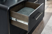 Rowanbeck Black Dresser and Mirror -  Ashley - Lara Furniture