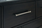 Rowanbeck Black Dresser and Mirror -  Ashley - Lara Furniture