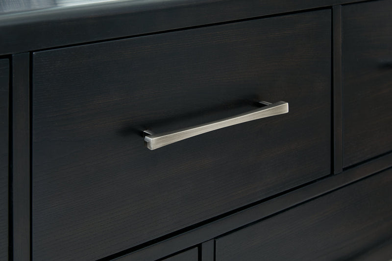 Rowanbeck Black Dresser and Mirror -  Ashley - Lara Furniture
