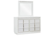 Chalanna White Dresser and Mirror -  Ashley - Lara Furniture