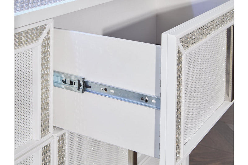 Chalanna White Dresser and Mirror -  Ashley - Lara Furniture