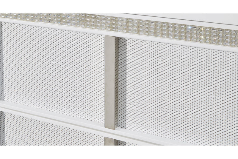 Chalanna White California King Upholstered Storage Bed from Ashley - Lara Furniture
