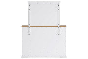 Ashbryn White/Natural Dresser and Mirror -  Ashley - Lara Furniture