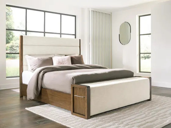Marxmore Brown Queen Upholstered Storage Bed