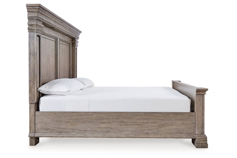 Blairhurst Light Grayish Brown King Panel Bed -  Ashley - Lara Furniture