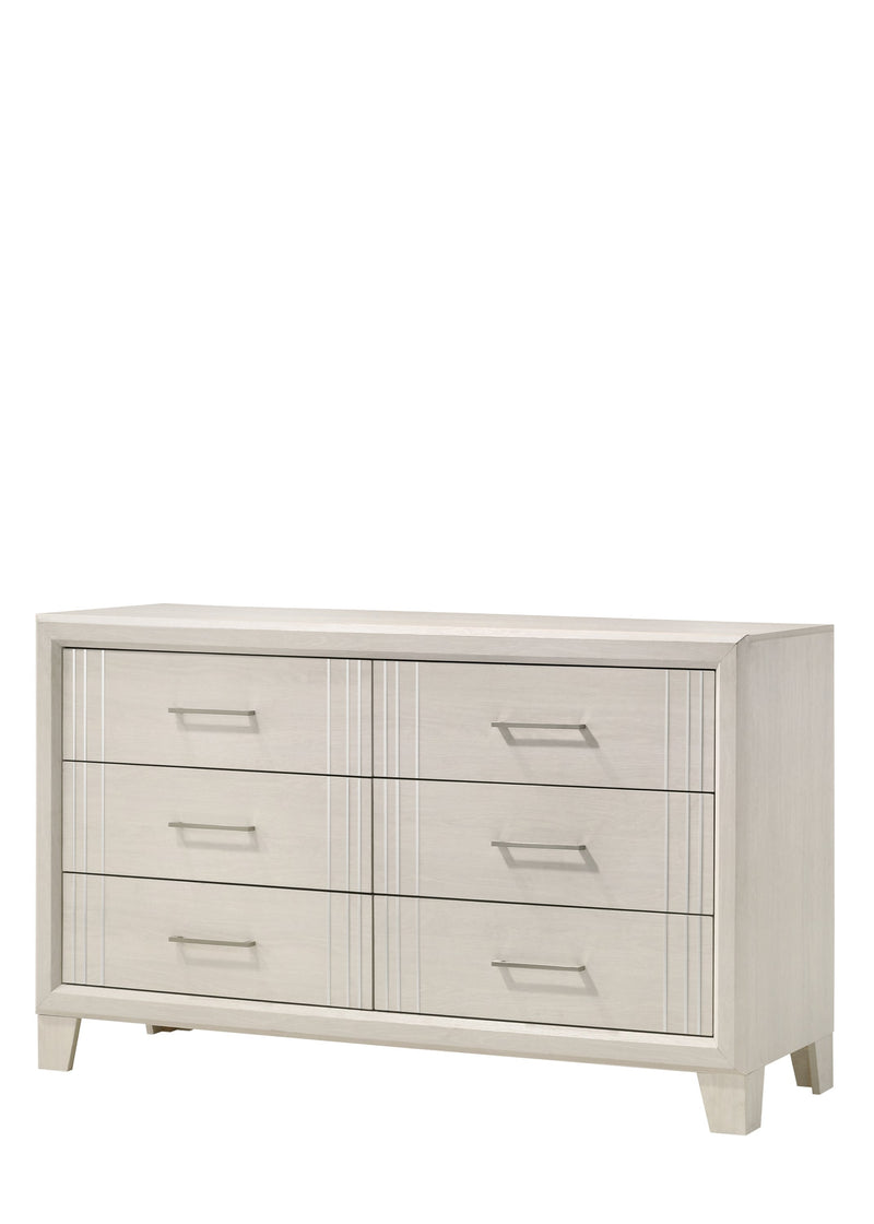 Charlie White Panel Bedroom Set from Crown Mark - Lara Furniture
