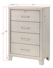 Charlie White Panel Bedroom Set from Crown Mark - Lara Furniture