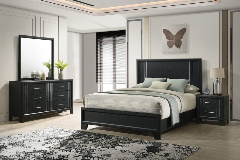 Charlie Charcoal Panel Bedroom Set from Crown Mark - Lara Furniture