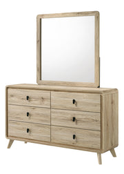 Dawson Light Wood Bedroom Mirror (Mirror Only) from Crown Mark - Lara Furniture
