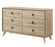 Dawson Light Wood Panel Bedroom Set from Crown Mark - Lara Furniture