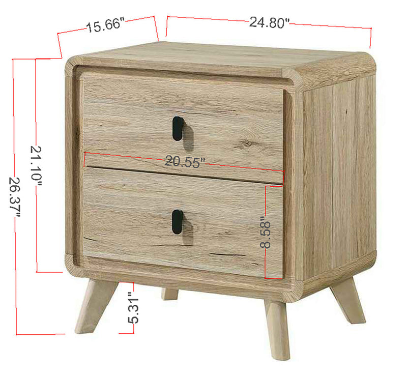 Dawson Light Wood Panel Bedroom Set from Crown Mark - Lara Furniture
