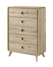 Dawson Light Wood Panel Bedroom Set from Crown Mark - Lara Furniture