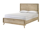 Dawson Light Wood King Panel Bed from Crown Mark - Lara Furniture