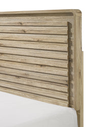 Dawson Light Wood King Panel Bed from Crown Mark - Lara Furniture