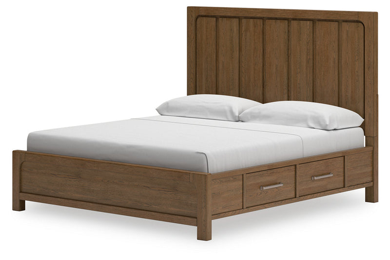 Cabalynn Light Brown Panel Storage Bedroom Set from Ashley - Lara Furniture