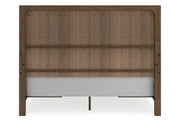 Cabalynn Light Brown California King Panel Bed with Storage from Ashley - Lara Furniture