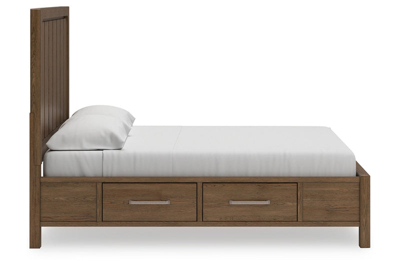 Cabalynn Light Brown Panel Storage Bedroom Set from Ashley - Lara Furniture