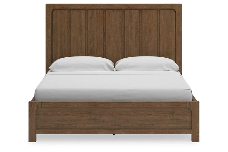 Cabalynn Light Brown King Panel Bed with Storage from Ashley - Lara Furniture
