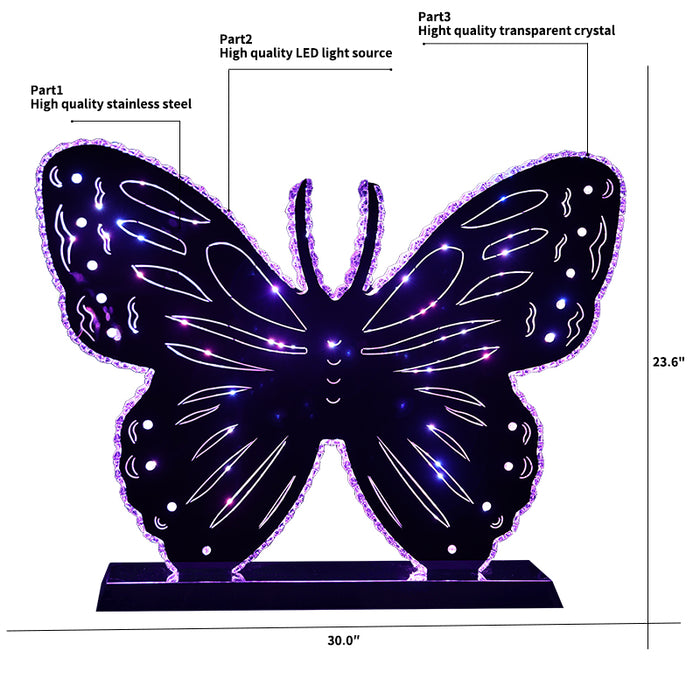 Butterfly Silver Led