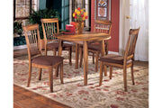 Berringer Rustic Brown Dining Table and 4 Chairs -  Ashley - Lara Furniture