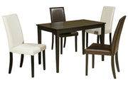 Kimonte Multi Dining Table and 4 Chairs -  Ashley - Lara Furniture