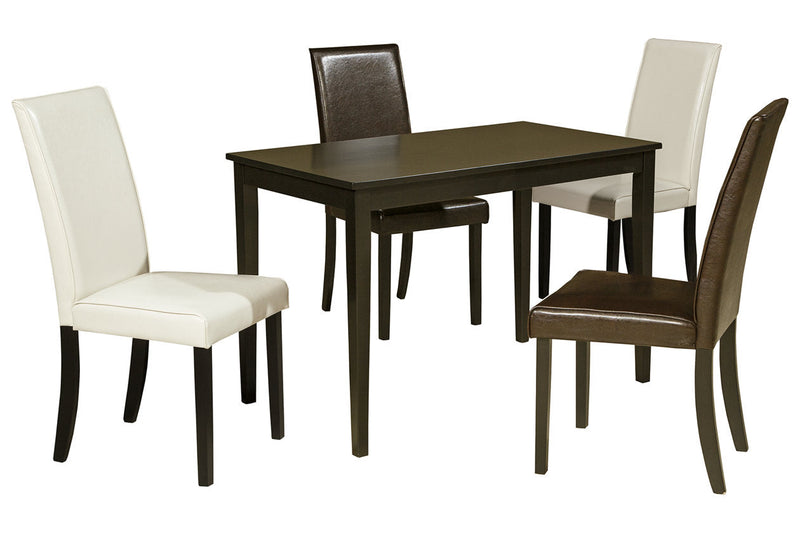 Kimonte Multi Dining Table and 4 Chairs -  Ashley - Lara Furniture
