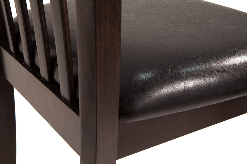 Hammis Dark Brown Dining Table and 4 Chairs -  Ashley - Lara Furniture