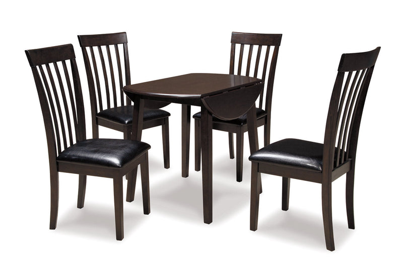 Hammis Dark Brown Dining Table and 4 Chairs -  Ashley - Lara Furniture