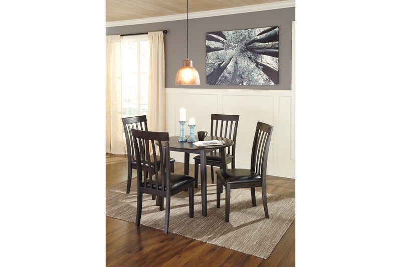 Hammis Dark Brown Dining Table and 4 Chairs -  Ashley - Lara Furniture