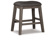 Caitbrook Gray Counter Height Dining Table and 4 Barstools -  Ashley - Lara Furniture