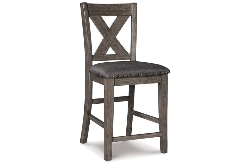 Caitbrook Gray Counter Height Dining Table and 4 Barstools -  Ashley - Lara Furniture