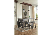 Caitbrook Gray Counter Height Dining Table and 4 Barstools -  Ashley - Lara Furniture