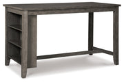 Caitbrook Gray Counter Height Dining Table and 4 Barstools -  Ashley - Lara Furniture