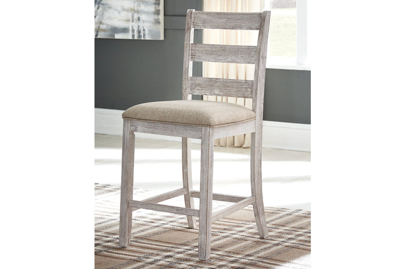 Skempton Two-tone Counter Height Dining Table and 6 Barstools -  Ashley - Lara Furniture