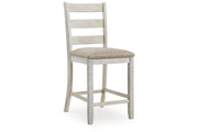 Skempton White/Light Brown Counter Height Dining Table and 4 Barstools -  Ashley - Lara Furniture