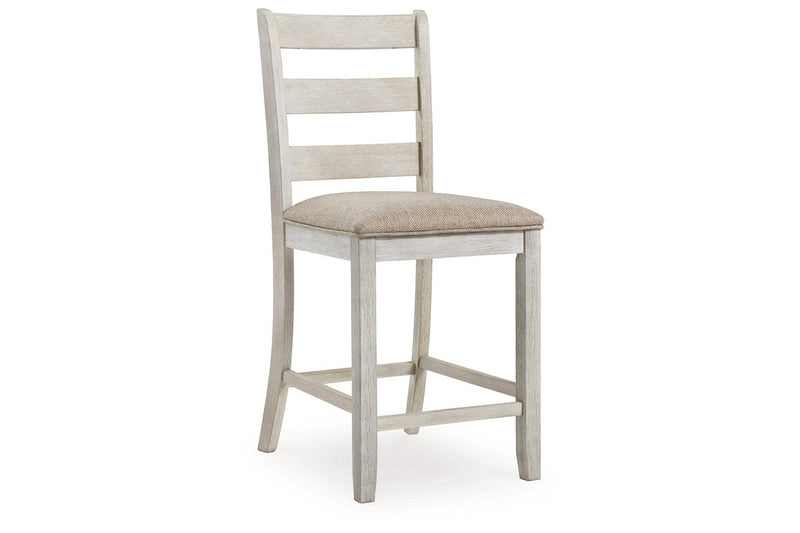 Skempton Two-tone Counter Height Dining Table and 6 Barstools -  Ashley - Lara Furniture
