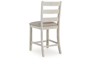 Skempton Two-tone Counter Height Dining Table and 6 Barstools -  Ashley - Lara Furniture